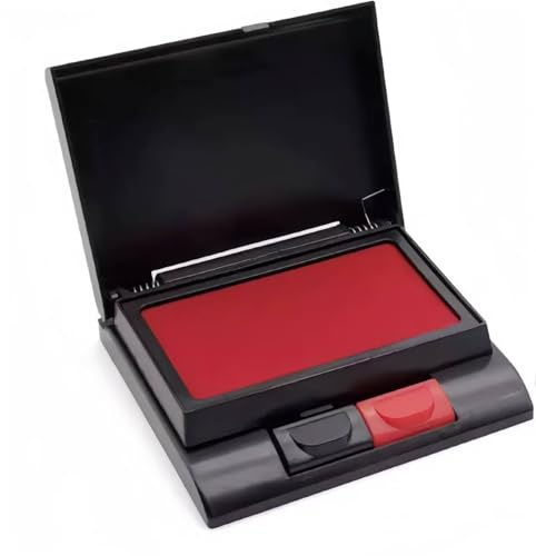 SolaceWood Two-Color Ink Pad, Red and Black, 3.9 x 4 Inches, Office and Home Stamp Pad