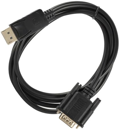 LABRIMP 1.8m Câble Displayport vers Vga Adaptateur Vidéo HD pour Ordinateur Pc Moniteur Projecteur Compatible Vga Display Port Brancher Écran Portable Compact