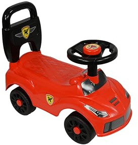 My First Ride On for Children 12 Months to 3 Years | Sit n' Ride Push Along Car Vehicle | Tooder Walker Baby Toy for Boys & Girls (Red Car)