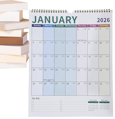 Väggkalender 2026 18 månader – månadsplanerare kalender – hängande dagsplanerare för elever lärare rådgivare frilansare skola klassrum kontor studio verkstad hemma