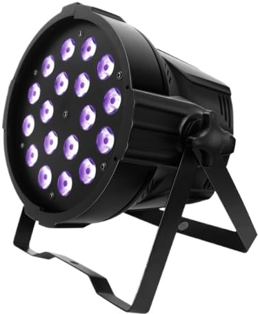 lluoqian Flexible Luce da palco a 18 LED 12W RGBW 4 in 1 Wash Light - Illuminazione for atmosfera da concerto, bar e discoteche