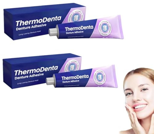 Thermodentaler Haftkleber für Zahnprothesen,Haftgel ohne Klebstoff,Langzeit-Unterfütterung,Premium-Haftkleber für Zahnprothesen, Haftgel für Zahnprothesen,Verbessert Passform,Komfort (2 Stück)