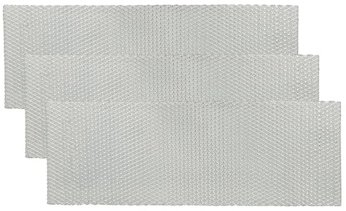 vhbw 3x filtro anti-grasso compatibile con Bauknecht DNI 2263 857402312000, DNI 3260 857415001020 cappa da cucina - 45,2 x 16 x 0,35 cm, metallo