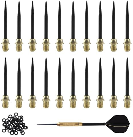 SJUNJIE Steeldart Spitzen Set Dart Point Dartspitzen Steel Dauerhaft Dartpfeile Metallspitze