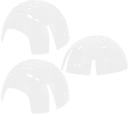 PACKOVE 3pcs White Grid Safety Bump Cap Inserts Helmet Liner Compatible Baseball Caps Hard Hat Accessories for Work and Outdoor Protection
