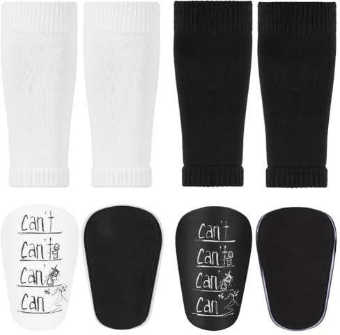 DiULi Fußball Mini Shin Pads, Kleiner Schienbeinschutz Fussball mit Guard-Ärmel für Kinder, Schienbeinschoner mit Graffiti-Druck für 3-15 Jahre
