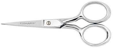 Fiskars 12-92977097J Forged Embroidery Scissors, 4 Inch, Gray