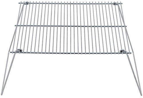MFH Klappbarer Grillrost 38 x 25 cm Outdoor Grillgitter zum Aufstellen Rost Strandgrill