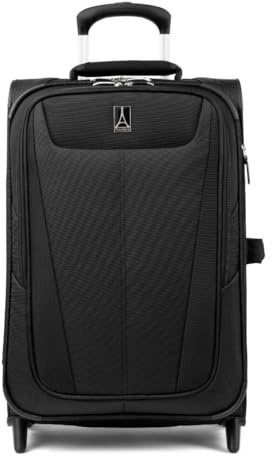 Travelpro Maxlite 5-Softside Lightweight Expandable Upright Luggage, Black, Carry-on 22-Inch, Maxlite 5 Softside Lightweight Expandable Upright Luggage