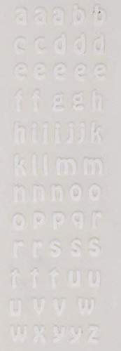 Wiedemann Wachsbuchstaben Klein-Buchstaben-Set a-z Basic Weiß 8 x 0 mm, zum Verzieren von Kerzen