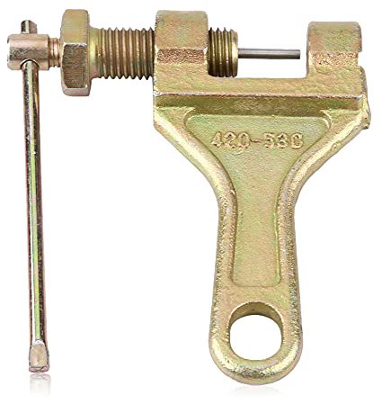 lucchetto a catena moto 420=KIMISS spezzacatena per motocicletta, bici ATV Rimozione catena spezzatrice Drive Splitter Cutter Link strumento di riparazione strumento catena per moto
