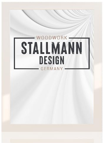 Stallmann Design 'New Modern' Bilderrahmen 35 x 100 cm | Farbe: Weiß Glanz | eleganter Frame für Ihre Fotos und Motive