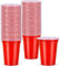 NUZEKY Juego de 50 vasos rojos para fiestas, vasos de plástico reutilizables, vasos rojos de 12 oz, 350 ml, vasos de plástico rojos para fiestas, camping, cumpleaños, bodas (2)