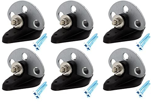 6 pcs pinlock insulators with 3 Point Gate Connector, Electric Fence Gate End