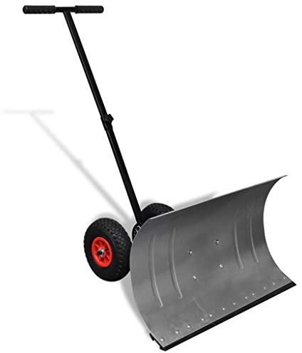 Mogou Schneeschaufel mit Rädern, Schneeschieber, Schneeräumung, Schnee Schaufel, Schneeräumgeräte, Snow Shovel, Schaufel Schnee,