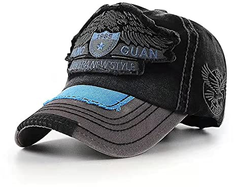 HUAYANGYUANYI Basecap Herren Baseballkappe Distressed Snapback Caps Retro Trucker Hat Mütze Unisex