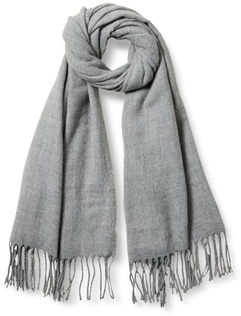 Amazon Essentials Sciarpa Oversize con Frange Unisex Adulti, Grigio Puntinato, Taglia Unica