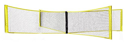 Volleyball-Masche - Tragbares Tennisnetz mit Vier quadratischen Kreuzen | Volleyball-Trainingsnetz für Kinder-Volleyball, Pickleball, Fußball, Indoor, Außenplatz, Hinterhof, Strand, Auffahrt Rianpesn