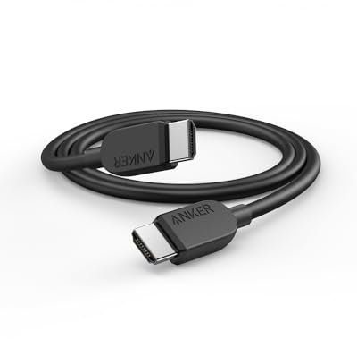 Anker Cavo HDMI 8K a 60 Hz, cavo HDMI ultra HD 4K a 120 Hz, certificato ad alta velocità da 48 Gbps, compatibile con PlayStation 5, Xbox, Samsung TV e altro ancora