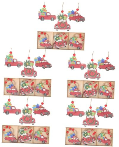 TOPBATHY 45 Piezas Decoraciones de Navidad Etiquetas Colgantes para árboles de Navidad. Adornos navideños muñeco de Nieve Adornos navideños Baratos Colgantes navideños decoración de Madera