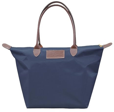 AYNKH Nylon-Tragetasche für Damen, mit Reißverschluss und Fach, stilvolle wasserdichte Tragetasche, lässige Canvas-Umhängetasche, mit Tragegriff oben, für Schule, Arbeit, Reisen, Fitnessstudio,