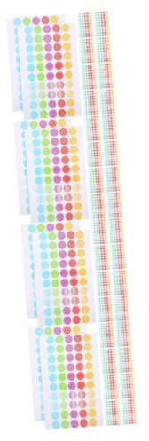 STOBOK 4 Sätze Klebeetiketten Für Locher Papierlochverstärkungsaufkleber Für Kalender Und Notenblätter 10 Blätter * 4