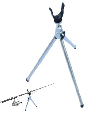 Fishing Rods Tripod, Fishing Rod Rack Stand Rest, Fishing Tripod For Rod Rests, Fishing Rods Tripod Stand Rest, Adjustable Aluminum Alloy Fishing Tripod, Foldable Fishing Rod Holder For Sea Beach