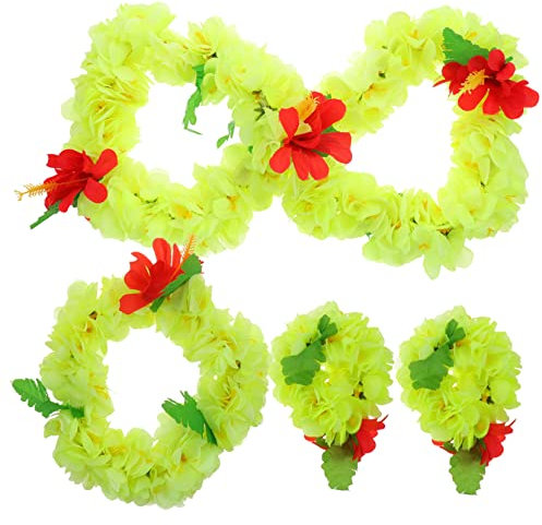 Ciieeo Hawaiianische Girlande Party-Dekoration Künstliche Blumenkette Luau-Party-zubehör Strand-Thema Für Erwachsene Jungen Und Mädchen
