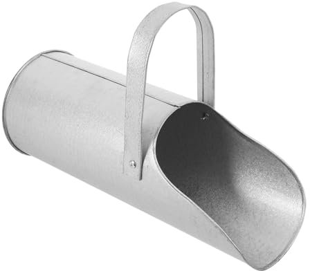 Uonlytech Seau à Cendre Métal Avec Poignée Outil Secondaire Pour Béton Entonnoir Pour Sable Et Sableuse Godet De Construction Robuste Pour Chantier De Bétonnage