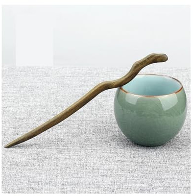 Épingle à Cheveux Baguettes chinoises anciennes en bois sculpté, bâton à cheveux, épingle à cheveux rétro chinoise Bâtons à Cheveux(03)