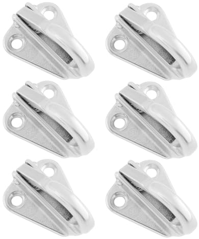 ECSiNG 6 Stück 316 Edelstahl Fenderhaken Marine Feder Schnapp-Fenderhaken Sicherheits-Schwerhaken für Schlepper-Hardware-Zubehör