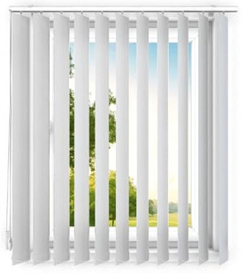 time4blinds - tende verticali - lamelle per postazioni di lavoro in ufficio e per la casa - Tende da camera - Tende da cucina - 160x190 cm - Grigio-beige