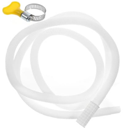 SWOOMEY 4m Kit Di Scarico Per Condizionatori Aria Tubo Di Scarico Fascette Di Fissaggio Resistente e Flessibile Per Unità Esterne Facile Installazione e Durata Prolungata