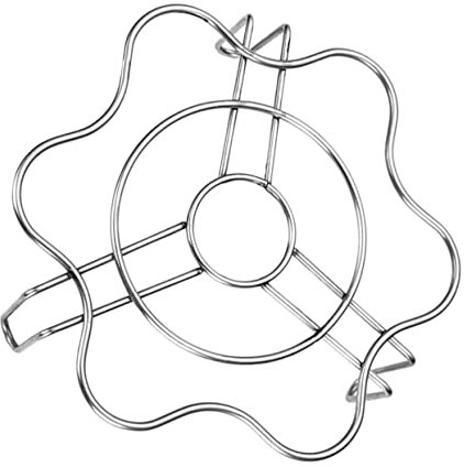 BRIGHTFUFU Estante Vaporera De Inoxidable Multifuncional Para Cocción Al Vapor De Huevos y Verduras Para Cocinas De Inducción y Freidoras De Aire Resistente y Ligero