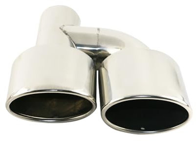 Auspuffblende Auto Car Inter 63mm Dual Outlet Auto Auspuffblende Auto Schalldämpfer Auspuff Endrohr Edelstahl Mattschwarz Für C63 Für W204 Schalldämpfer Spitze(EJ30213b-L-AG)