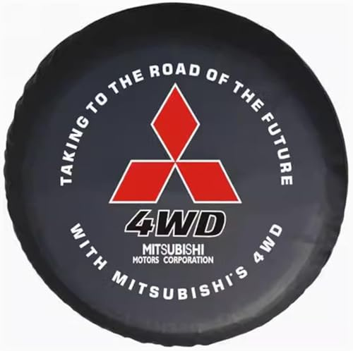YUSOPOADS Coche Funda Rueda Repuesto para Mitsubishi Pajero Montero Shogun 1999-2006 Neumático Bolsa de Almacenamiento Funda Protector,Cubierta Llanta Refacción Prueba Polvo de,17in(80-82cm)