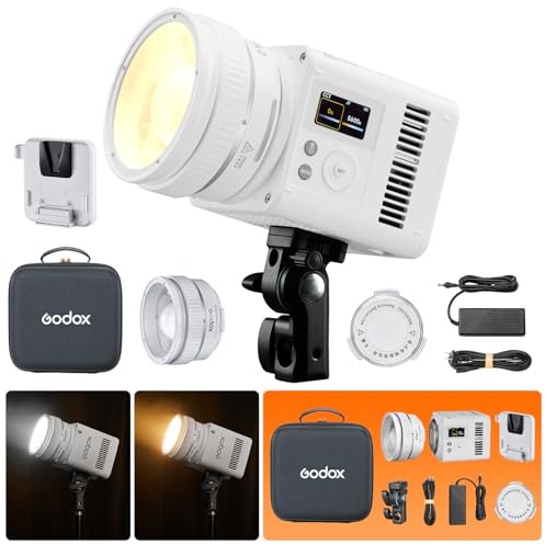 GODOX ML80Bi/ML150Bi LED-videolampa, 29,600Lux (@5600K, 1 m) Godox permanent ljus för utomhusfotografering (ML150Bi)