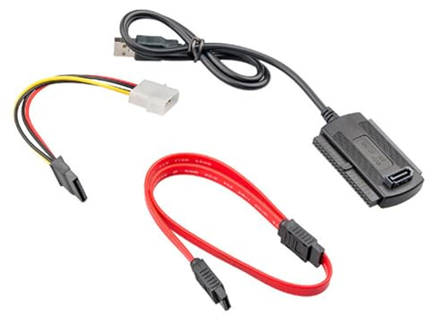 DEKKRYNFV Cable Adaptador USB2.0 para Conectar Varios Discos Duros Unidades Ópticas Periféricos De Ordenador Cable Adaptador USB
