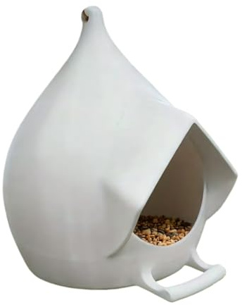 Mangiatoia per uccelli – Distributore di alimentazione resistente alla pioggia contenitore sospeso di mantenimento degli alimenti resistente alle intemperie, stazione di alimentazione aviaria