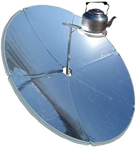LMgalxion 1800W Fornello Solare Parabolico Portatile,Fornello Solare A Concentrazione, Diametro 59'' Barbecue da Forno Solare da Campeggio All'aperto Strumento,per La Cottura del Cibo