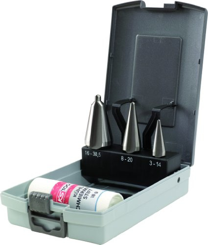 KS Tools 336.0543 HSS Co Blechschälbohrer-Satz, Kunststoffkassette 4-tlg.