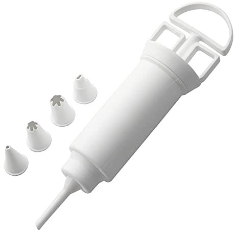 Pedrini Gadget Siringa Decoratrice con 5 Beccucci, Bianco