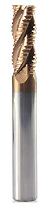 NO LOGO 1 Stück 4-12 mm Schrupp-Schaftfräser TiCN-Beschichtung Hartmetallfräser 4 Rillen CNC-Fräser (Größe: 10 x 25 x 10 x 75 l).