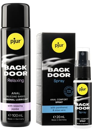 pjur BACK DOOR - Probierset inkl. Analgleitgel auf Silikonbasis (100ml) und Anal Comfort Spray (20ml) - für intensiven Analsex