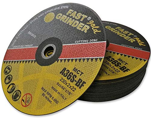 OC-PRO DISQUES (25 pièces) A TRONCONNER ACIER et INOX 230 x 2 x 22.2 - Ultra fin - Meuleuse d’angle - 220+
