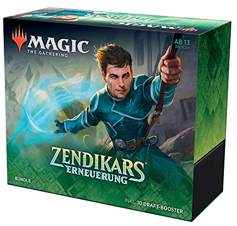 Magic The Gathering C75331000 Magic: The Gathering Zendikars Erneuerung Bundle 10 Draft-Boosterpackungen & Zubehör (Deutsche Version)