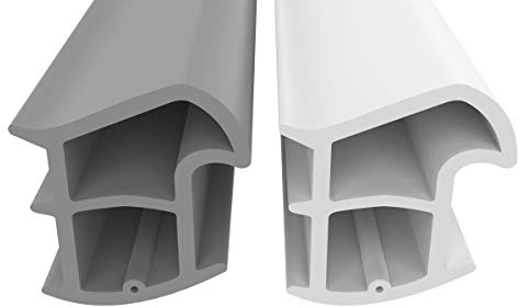 Stahlzargendichtung Weiß 50m - gegen Zugluft Lärm & Staub spart Heizkosten Dichtung Dichtungshöhe 15,6mm Dichtungsbreite 14,3mm Falz Türdichtung (Weiss 50m)