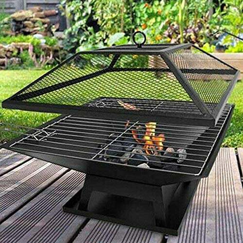 SLRMKK Fi all'apertore Pit BBQ Grill Riscaldatore Giardino Esterno Firepitbraciere Patio Esterno