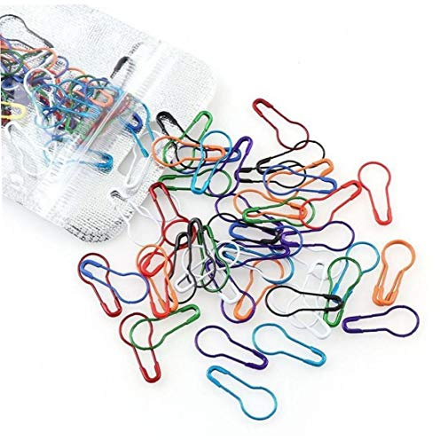 Ruluti 100pcs Birnen-sicherheitsnadeln, Kleine Kürbis Pins Birnenförmige Pins Calabash Pins Kleidung Tag Stricken Maschenmarkierer Für DIY Nähende Fertigkeit Herstellung (mischfarbe)