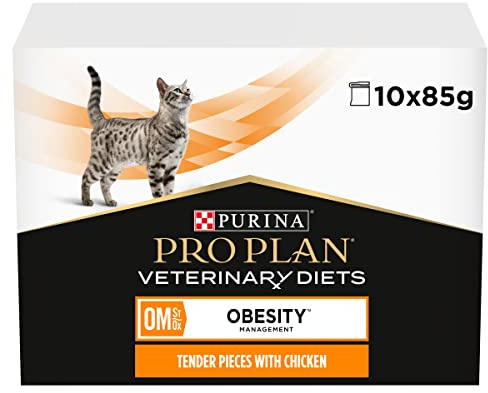 PRO PLAN VETERINARY DIETS OM Obesity Management Wet Cat Food Chicken 10x85g